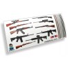 Real Sticky R/C Scale Gun Rack Sticker Sheet RC Car