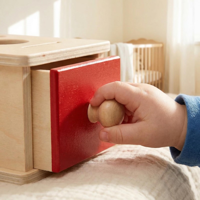 Toyvian Montessori, giocattolo in legno, 2 in 1, Montessori, con
