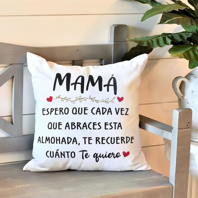 COLOFALLA 1 Stück Mama Kissenbezug Muttertag Kissenbezug Mama Geschenk auf
