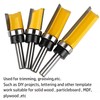 YUENTOEN 4PCS Pattern Flush Trim Router Bit Set, 1/4 Inch