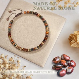 ZOKCC 30th Birthday Gifts for Women, Natural Stone Bracelet Birthday Gifts for Mom Daughter Grandma Sister Friends Coworker