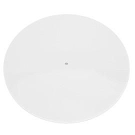 Turntable Mat, 300mm Turntable Platter Mat Acrylic Record Player Mat, Anti Static Record Platter Slipmat for 12 Inch Record Player, Universal Turntable Slip Mat (White)