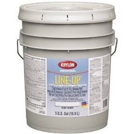 Krylon Industrial Line-Up 27249 Bright White Acrylic Latex Paint - 5 gal Pail - 02724 [PRICE is per EACH]