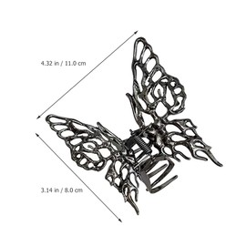 FRCOLOR Claw Clips for Women Hair Clip with Strong Hold Hair Clips for Women Butterfly Clips Pine Hair Clips Large Butterfly Hair Clips Hair Pin Metal