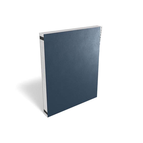 Staples Everyday Pressboard Indexed Desk File, Numerical Index, Blue, 2/Pack