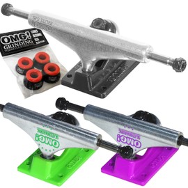 OMG! Skateboard Skateboard Truck 5.25 Black Hollow Axle & King Pin Hollow Lightweight & 90A Core Bushing