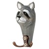 Wall Hooks, Animal Heads with 2 Hooks Each, Wooden Coat