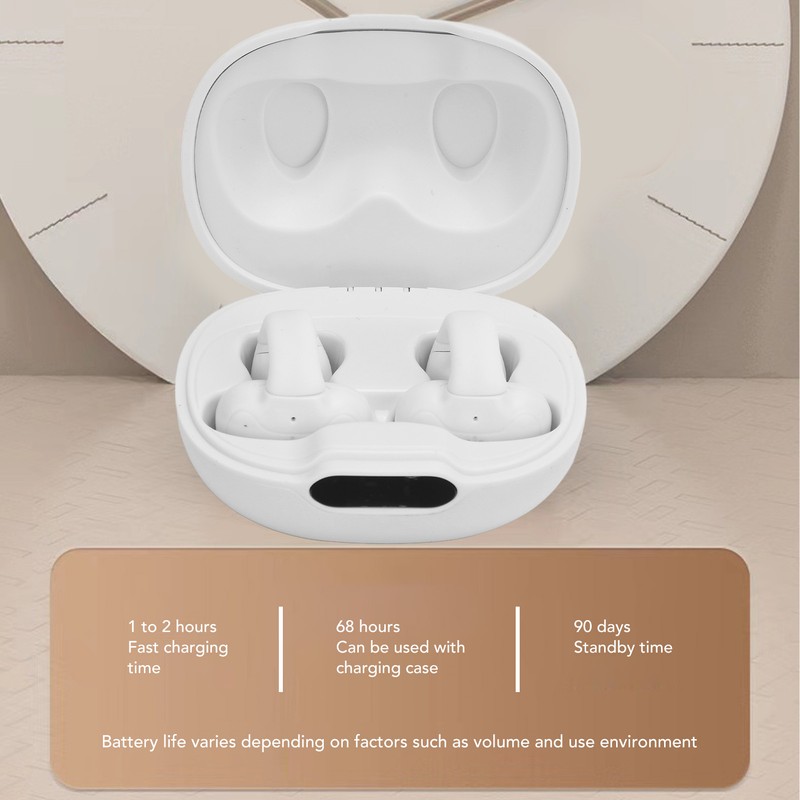 Ear Clip Bluetooth 5.4 Headphones Stereo IPX5 Waterproof Clip On