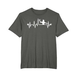 Allenatore dei giocatori di pallanuoto Heartbeat del giocatore di pallanuoto Maglietta