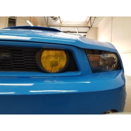 JDMFV YELLOW Fog Light Overlays tint film FITS: 05-12 Mustang SVT GT GRILLE