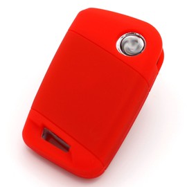 Finest Folia Schlssel Hlle VD fr 3 Tasten Auto Schlssel Silikon Cover von Finest-Folia (Rot)