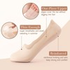 MANZI 5 Pairs Thin No Show Socks Invisible Low Cut