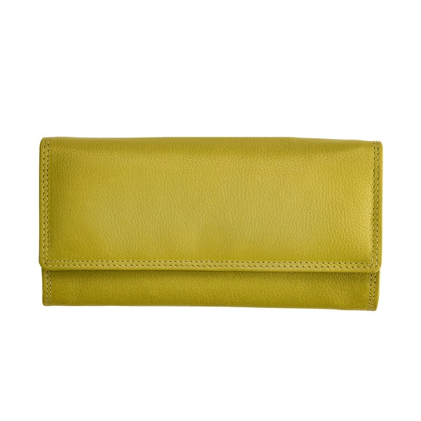 Leather Wallet New York For 2 currencies of Josybag Green
