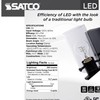 Satco 6W LED A19 Light Bulb 2700K Warm White 500