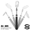 3 Pieces Telescoping Inspection Mirror Round Square Mirror Inspection Tool