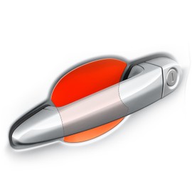 Luxshield Car Door Handle Protective Film Grip for Mini Clubman 2 (II) F54 I 2015-2024 - Scratch Protection, Paint Protection Film - Transparent Glossy