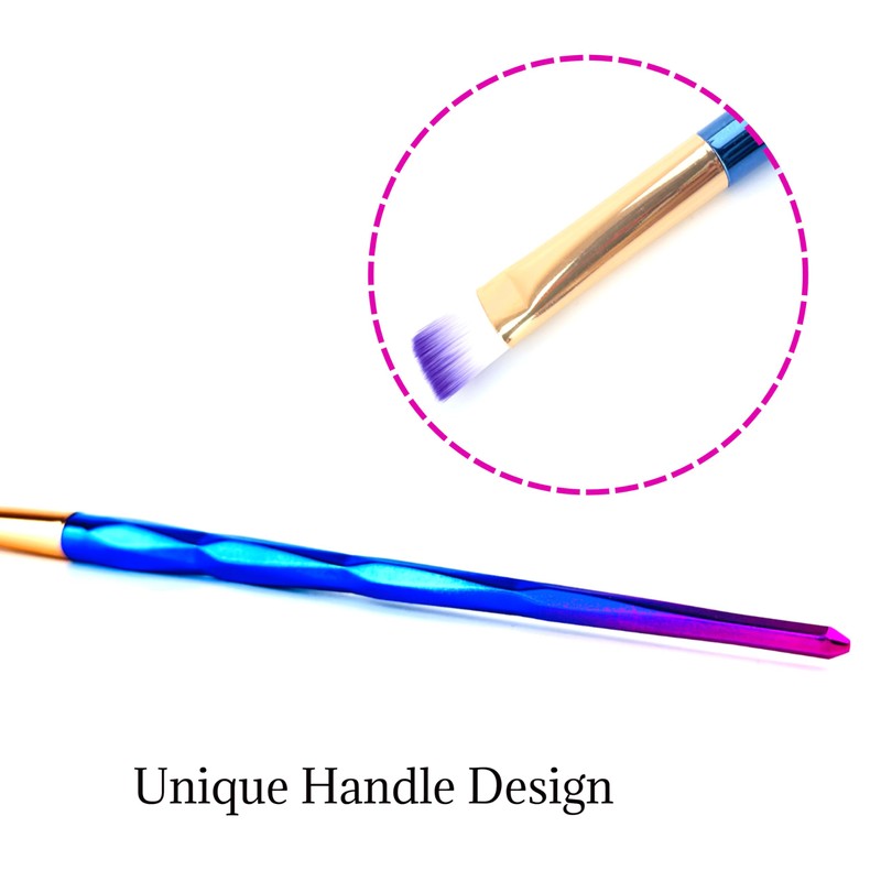 Lizzy 10pc 3D Diamond Makeup Brushes | Lovely Gradual Cosmetic