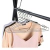 16.5” wire hanger 4mm lockable hangers 10Pack Stainless Steel Slim