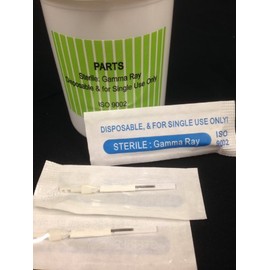 Bella Disposable 3 FLAT Needle, 2 in 1 Integrated Needle (50pcs in a Bottle) Fit Bella or Dragon Bella Permanent Makeup Kit Machine