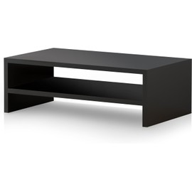 Pholiten Monitor Stand Riser, Desktop Stand, Computer Stand, Ergonomic Design, Two-Level Design, Desktop Organization, Keyboard Smartphone Storage, Printer Stand, Display Stand, 16.5 x 9.3 x 5.6