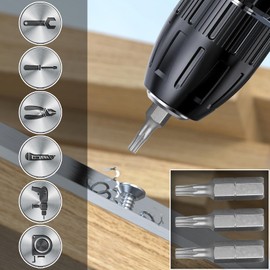 SWTYExt T15 Bit, 30 Pieces Torx Bit 25 mm Replacement Bits Torx Chrome Vanadium Steel Torx T15 Torx Bit Set Bit Set for Screwdriver Bits