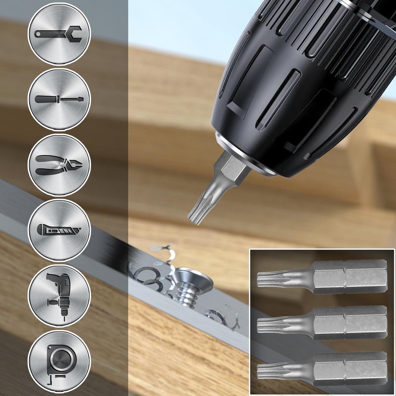SWTYExt T15 Bit, 30 Pieces Torx Bit 25 mm Replacement