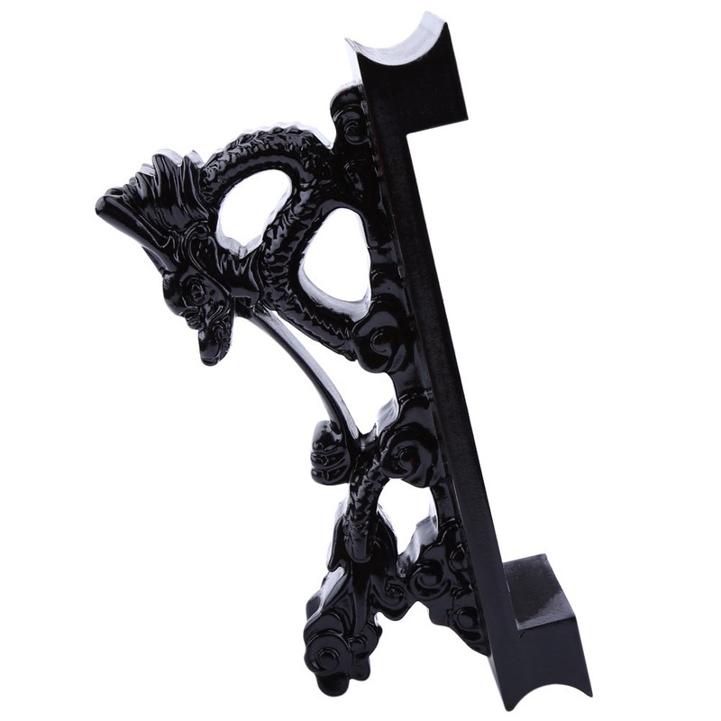 QANYEGN Chinese Dragon Shaped Wooden Sword Holder, Samurai Sword Katana
