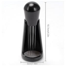Stainless Steel Needles Barista Tool, 1Pc Stirring Tamper Distributor WDT Tool Espresso Needle Stirrer Stirring Tool with Stand 304 Stainless Steel 12 Needles 0.4mm Coffee Tamper Distribution Tool