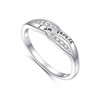 FLYOW I am Enough Rings 925 Sterling Silver CZ Ring
