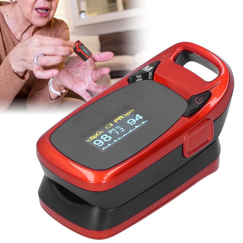 Fingertip Pulse Oximeter Digital Battery Blood Oxygen Saturation Monitor with