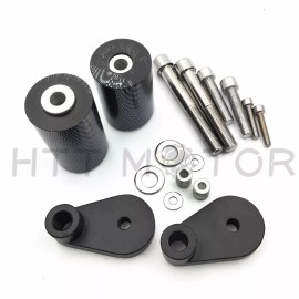 HONGK Frame Sliders For Honda CBR1000RR 06-07 NO CUT Carbon (Fit 2006 Honda CBR1000RR)