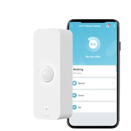 UanTii Tuya WiFi PIR Motion Sensor Movement Detector Alarm Smart Life APP Wireless Home Security System Compatible with Alexa