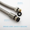 OFFO Shower Hose, Brushed Nickel 1.2m Kink Free Stainless Steel