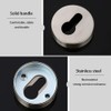 2Pcs Round Keyhole Escutcheon Cover with Screws Stainless Steel Lock
