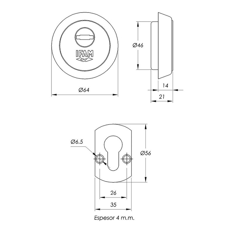 IFAM ES610 Lock Shield, Anti-Jaw and Anti Protection System, Steel