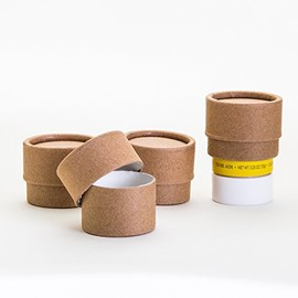 0.75 OZ / 22 mL Kraft Paperboard Lip Balm/Salve/Cosmetic/Lotion Jars x50