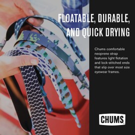 Chums Neoprene Classic Eyewear Retainer - Durable Floating Sunglasses Sport Strap (Red),One Size,12128102