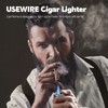 USEWIRE Cigar Lighter and Cigar Holder Set, Refillable Butane Cigar