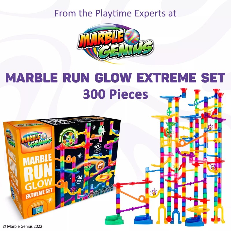 Marble Genius Marble Glow Run Race Track Set - 300
