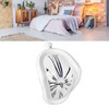 Melting Clock Plastic Retro Decorative Electroplated Metal Paint Desk Table
