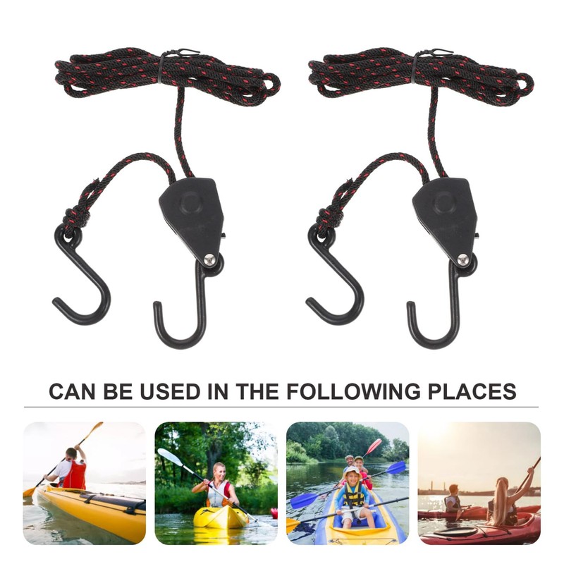 iplusmile Rope Ratchet Rope Hook Pulley Rope Packing Belt Max