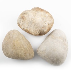 40 LBS Natural Large River Stones – 4-7 Inch Pebbles for Water Features, Aquascaping, and Garden Pathways. Ideal for Enhancing Outdoor Landscaping and Creating Beautiful Natural Designs