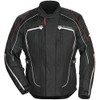 Tourmaster Advanced Men's Textile Motorcycle Jacket (Black, Small)