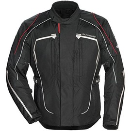Tourmaster Advanced Men's Textile Motorcycle Jacket (Black, Small)