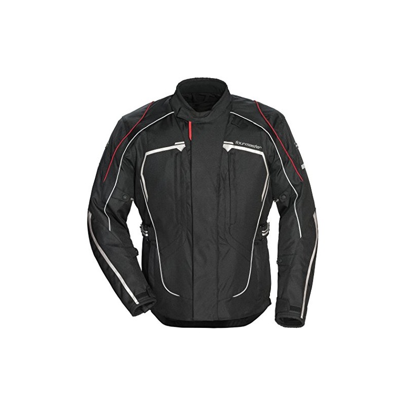 Tourmaster Advanced Men's Textile Motorcycle Jacket (Black, Small)