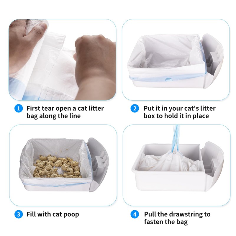 120 Count Extra Large Cat Litter Box Liners, Cat Litter