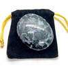 Gemstone Indigo Gabbro Carved Palm Stone/Pocket Palm Stone/Reiki Healing &