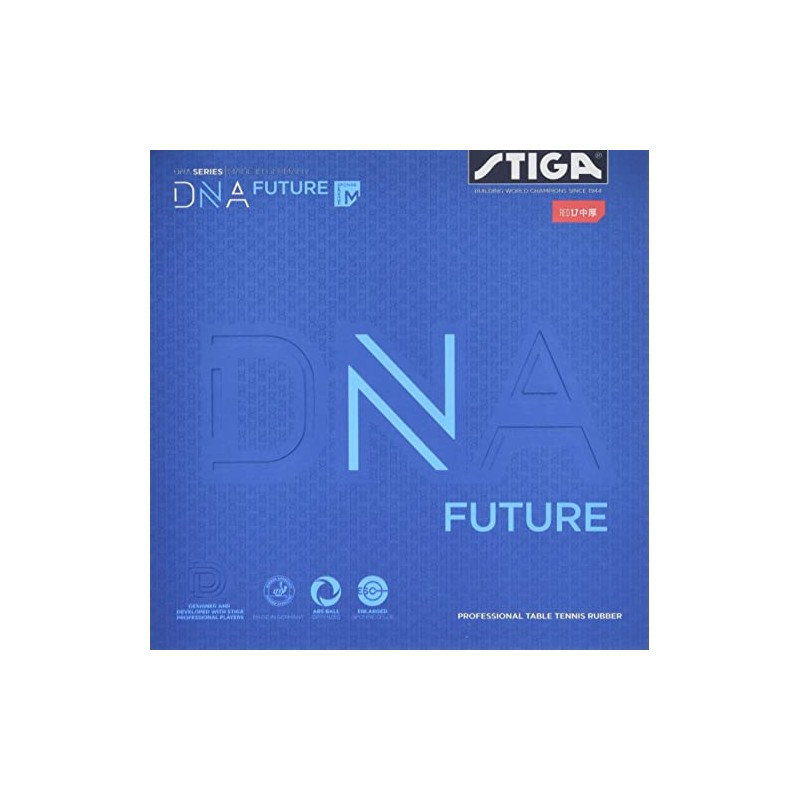 STIGA 1712080517 Table Tennis Rubber, Tension Type, Soft Backing, DNA,