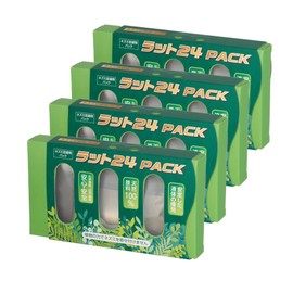 ネズミ 忌避剤 ラット24 PACK 天然成分 100％ 侵入を防ぐ 2か月持続 置くだけ簡単 ラクラク設置 4個