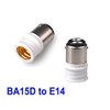 ShuoHui Pack of 4 B15/BA15D to E14 Adaptor Lamp Holder